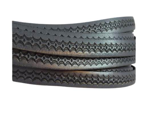 Design Embossed Leather Cord - 10mm - Style 5