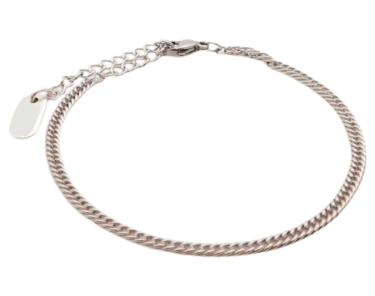 Double Curb Chain – Silver