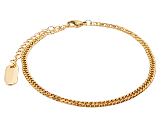 Double Curb Chain – Gold