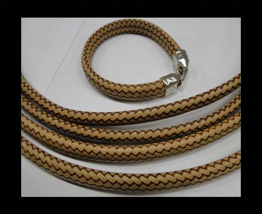 Real Regaliz-Leather-Snake Style 1-10mm*6mm-Brown