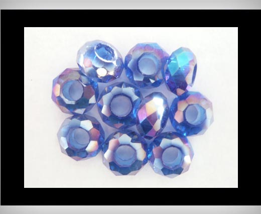 Faceted-Big-Hole-Metalic Blue