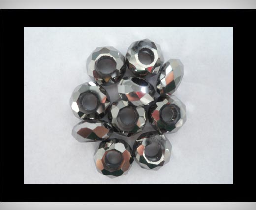 Faceted-Big-Hole-Metallic Grey