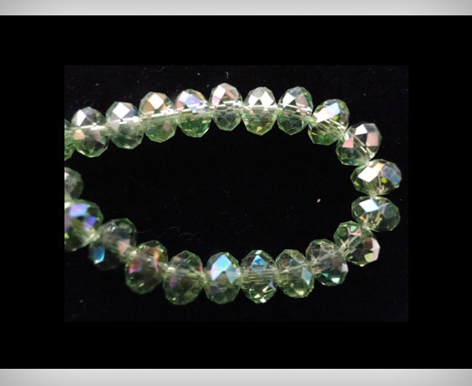 Faceted Glass Beads-4mm-Crystal-AB