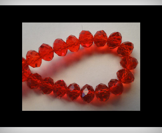 Faceted Glass Beads-4mm-Granate