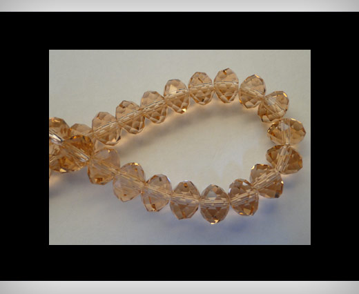 Faceted Glass Beads-4mm-Rose