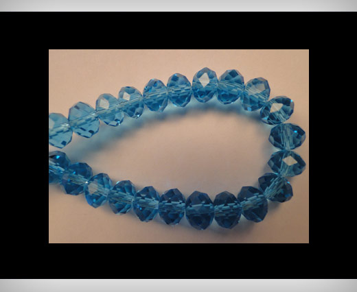 Faceted Glass Beads-4mm-Turquoise