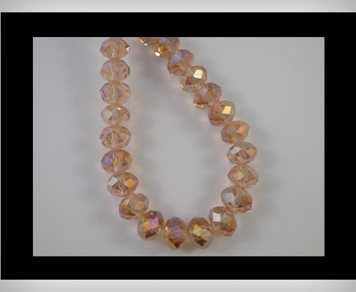 Faceted Glass Beads-4mm-Rose AB