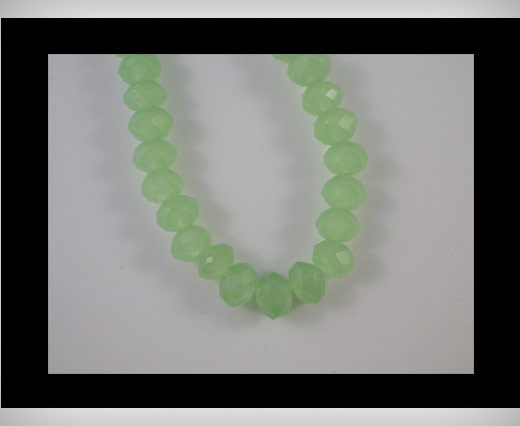 Faceted Glass Beads-8mm-Pacific Opal