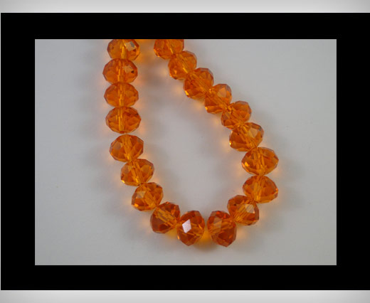 Faceted Glass Beads-8mm-Sun