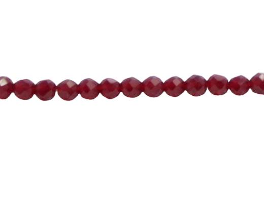 Faceted Glass Beads-2mm-GRANATE