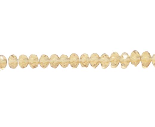 Faceted Glass Beads-2mm-TOPAZ