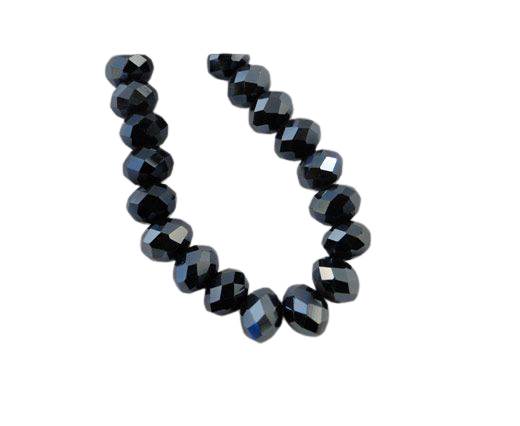Faceted Glass Beads-3mm-Hematitie