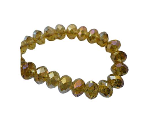 Faceted Glass Beads-3mm-Lime-AB