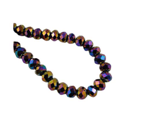 Faceted Glass Beads-3mm-Median Blue