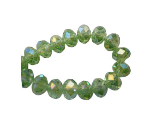 Faceted Glass Beads-3mm-Peridot-AB