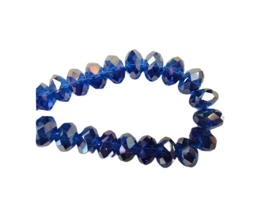 Faceted Glass Beads-3mm-Saphire-AB