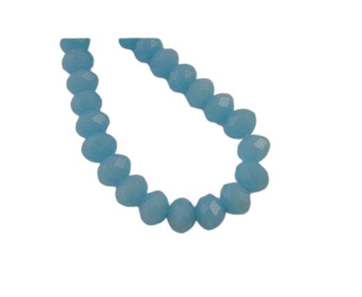Faceted Glass Beads-3mm-Sea Blue