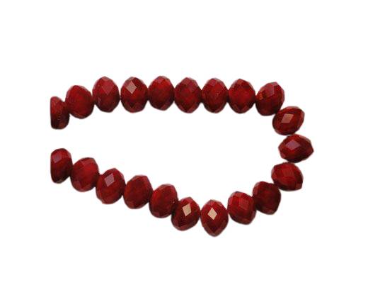 Faceted Glass Beads-3mm-Wine-Red-AB
