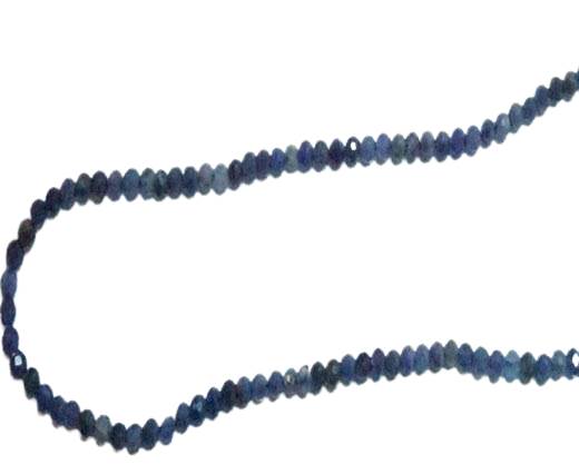 Faceted Natural stones - 2mm - Blue Sodalite