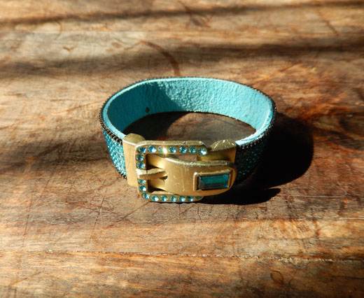 Leather Bracelets Supplies Bracelet20 - Turquoise