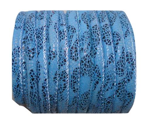 imitation nappa leather 4mm Stingray-Fish-Style-Blue