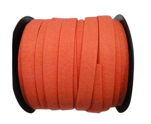 Faux Suede Cord - 10 mm - Watermelon Red