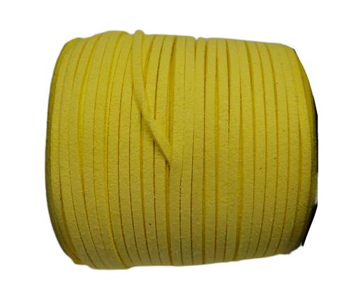 Faux Suede cord - 3mm - Light Yellow