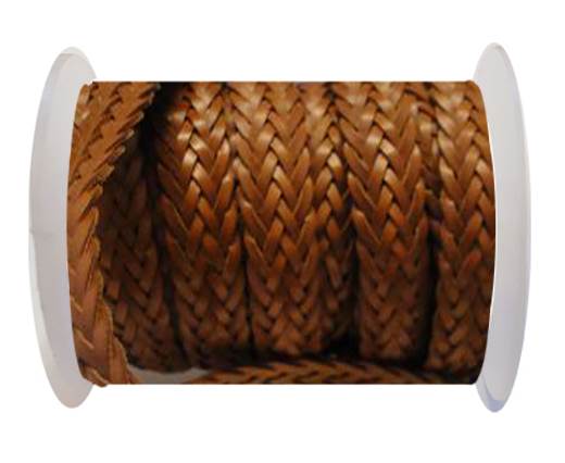 Flat Braided Cords-Style-2-12mm- Brown