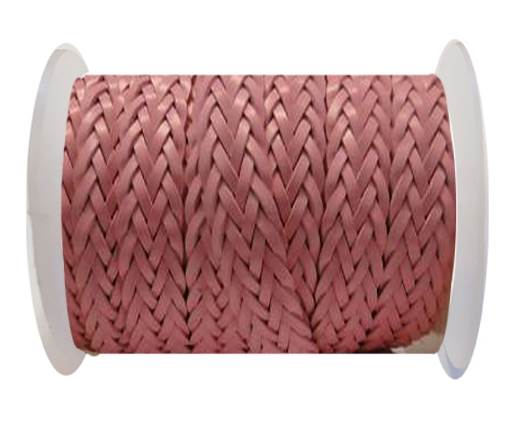 Flat Braided Cords-Style-2-12mm- Pink