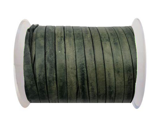 Cowhide Leather Jewelry Cord -3mm-Forest Green