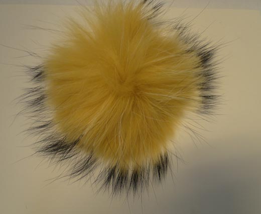 Finn Raccoon Pom Pom-Yellow-14cms