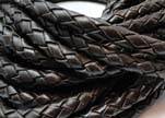 Fine Braided Nappa Leather Cords-8mm-DI B 03 dark brown closer