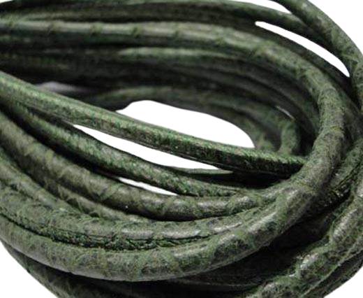 Fine Nappa-Snake-style-Green -4mm