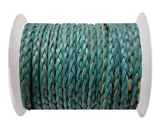 RoundFlat 3-ply Braided Leather-SE-B-2015-3MM