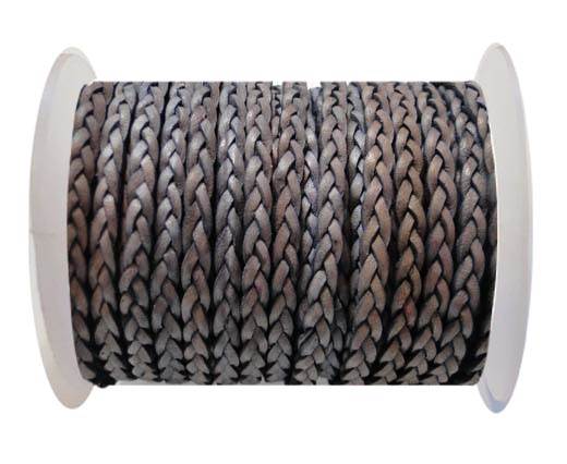Flat 3-ply Braided Leather-SE-DB-13-3MM