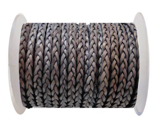 Flat 3-ply Braided Leather-SE-DB-13-3MM