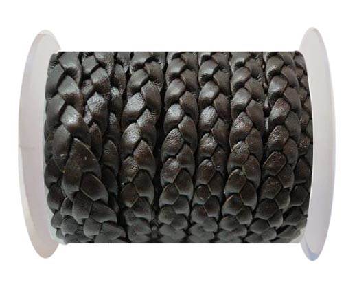 Flat 3-ply Braided Leather-SE-Coffe Brown-10MM