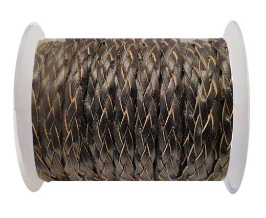Flat Braided Cords-Style-3-10mm- Coffee