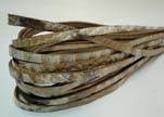 Flat Italian Nappa Leather Snake Style 5MM - natural