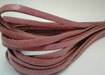 Flat Italian Nappa Leather Snake Style 5MM - pink