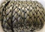 synthetic nappa leather Braided-Cords-10mm-Army Green
