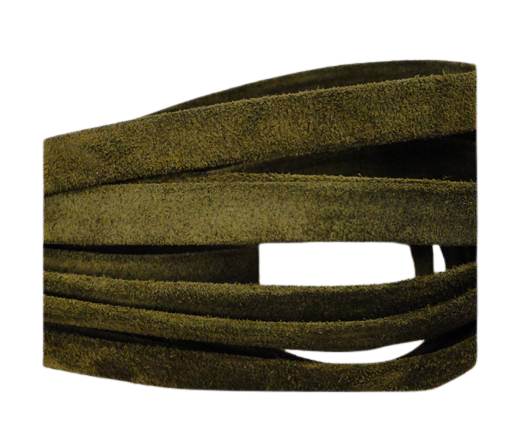 Flat Suede Leather-10mm-Green