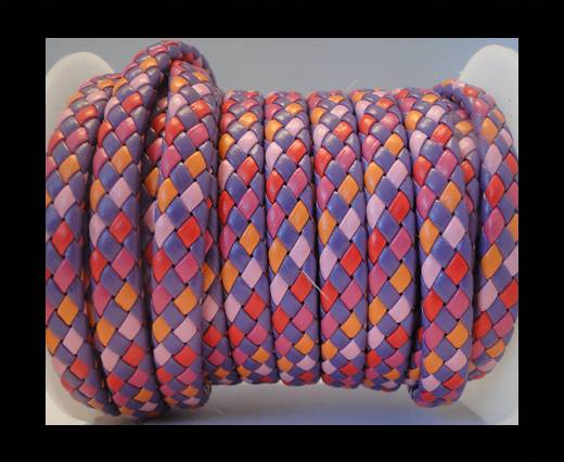 Flat Thick Braided Leather -10mm- Tango Style