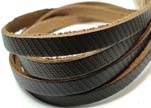 Flat Vintage Leather - 5mm -  spl 4 black