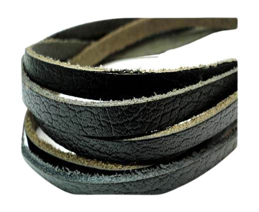 Flat Vintage Leather - 5mm -  spl 1 black