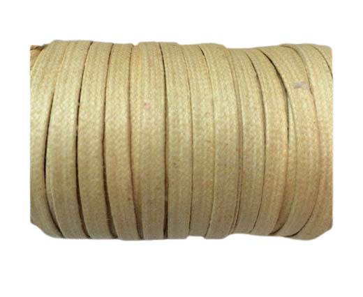 Flat Wax Cotton Cords - 3mm - Popcorn