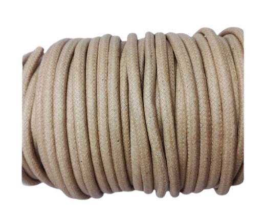 Round Waxed Cotton Cords - 4mm