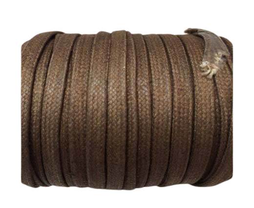 Flat Wax Cotton Cords - 5mm  - Taupe