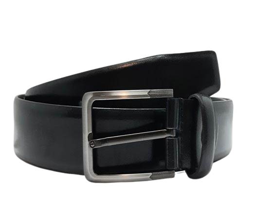 Formal-Adjustable-Leather-Belt-Art Texas Black