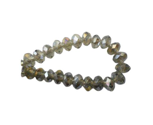 Faceted Glass Beads-3mm-Black Diamond-AB